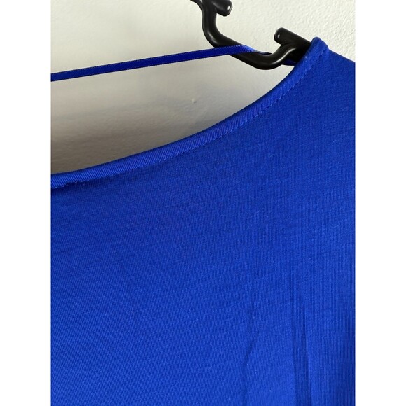 NWT Cable Gauge Top Size M Blue Pull Over 3/4 Sleeve, round neck - Picture 10 of 13